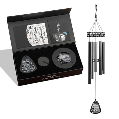The Wind Chime CO Family Love Memorial Wind Chimes, Sympathy Wind Chimes Gift for The Loss of A Loved one, Home Decor Outdoor Garden, Soothing Melodic Tones.