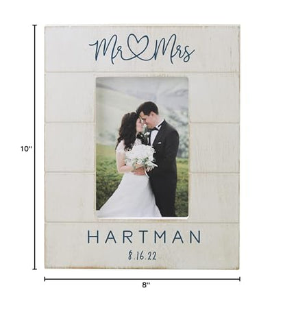 Personalization Universe Infinite Love 4x6 Vertical Shiplap Wedding Picture Frame - size: 4" x 6" Vertical