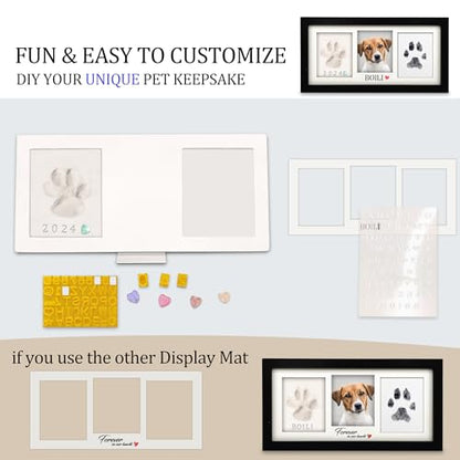 MYPAWLETS Paw Print Frame Kit,Dog/Cat Pawprints Keepsake,Black - color: Black