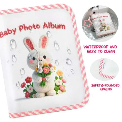 Rabbit Baby Photo Album - My First Family Album Book Holds 17 4x6 Photos | Waterproof Soft Cloth，For Newborn/Toddlers/Kids/Baby Shower Memory Birthday Gifts - style: xiaotuzi