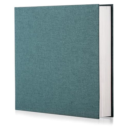 Photo Album - Self Adhesive Scrapbook with Magnetic Linen Cover, 30 Blank Pages for Family, Wedding, Birthday, Christmas, Anniversary (Dark Green) - color: Dark Green, size: 9.8"x9"30Pages