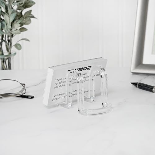 Plymor Clear Acrylic Ribbon-Style Display Easel, 1.875" H x 1.75" W x 2.625" D - size: 1.875" x 1.75" x 2.625"