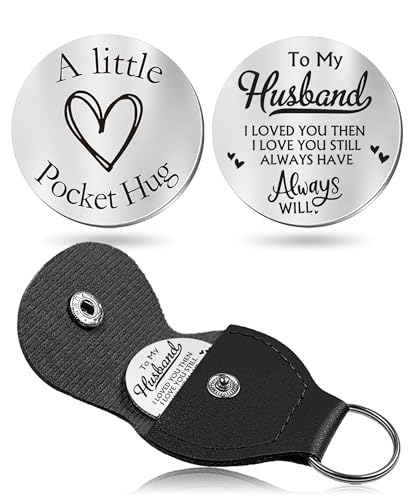 CINDYHE Pocket Hug Token keychain for Men Women Him Her(Husband) - color: Husband