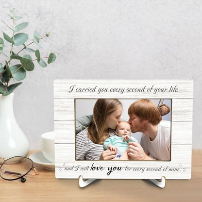 Miscarriage Memorial 4x6 Picture Frame, Loss of Baby Memorial Sympathy Gifts Photo Frame for Mom, I Carried You Every Second of Your Life Wall and Tabletop Display Picture Photo Frames - color: baby02