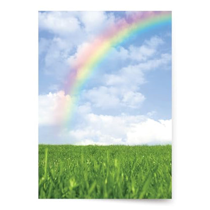 Designer Greetings For Your Words, Blank Cards 6 Pack - color: Glittery Rainbow