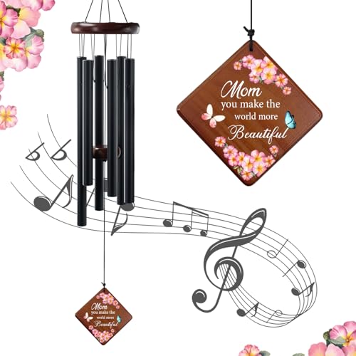 36" Memorial Wind Chimes Sympathy Gift | Cardinal Windchimes in Loving Memory of Loved One, Memorial Cardinal Gifts for Loss of Mom/Dad, Bereavement,Funeral Grieving - size: 36“-MOM