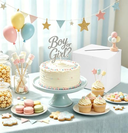 SietDESEO White Card Box with Slot Money Gift Card Box Holder for Party Wedding Reception Birthday Graduation Bridal Shower Baby Shower Diaper Raffle Box - color: WHITE CARD BOX, size: 7.8 X 7.8 X 7.8 INCH