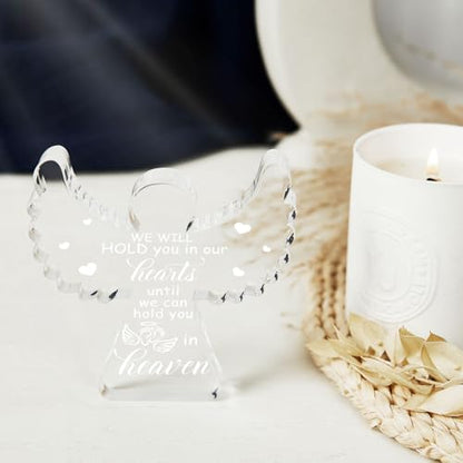 Miscarriage Gifts for Mothers, Remembrance Gift, Sympathy Gifts, Remember Me Grieving Present, Baby Footprint Memorial Angel Acrylic Sign, Infant Loss Sympathy Gift, Funeral in Memory of Loss of Baby - style: 037