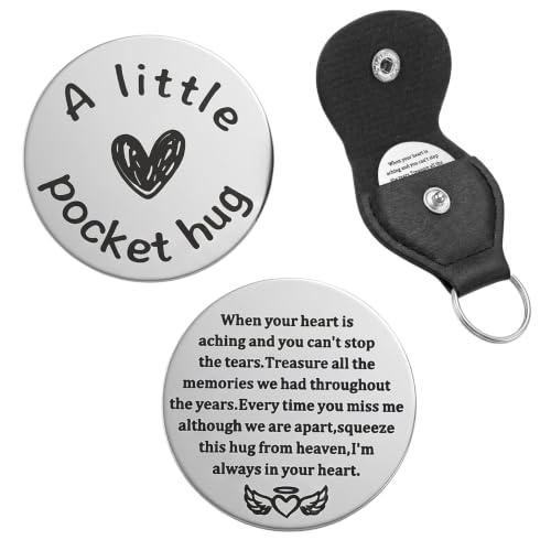 Ouligay Pocket Hug Keychain Sympathy Gifts for Loss of Loved One Dog