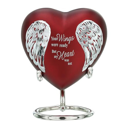 Keepsake Company's Red Mini Heart Urn - Heart Shaped Little Cremation Urns - Urn for Human Ashes - Small Urn for Ashes from Keepsake Company