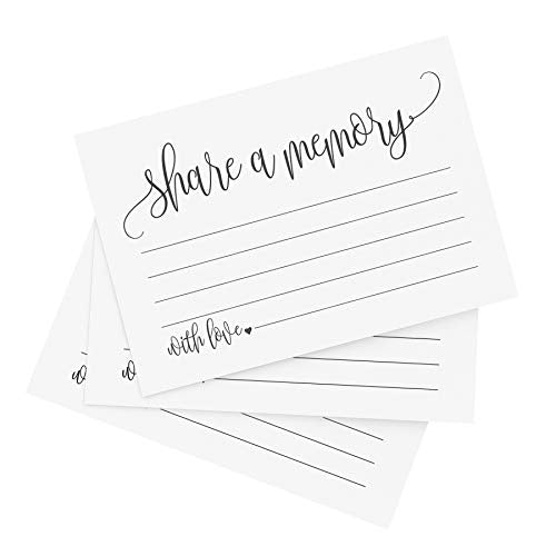 Bliss Collections Share a Memory Cards Heart Script, Cards for Weddings - style: Heart Script
