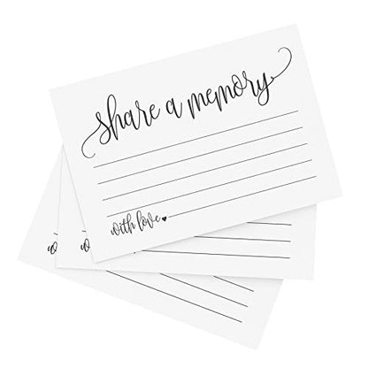 Bliss Collections Share a Memory Cards Heart Script, Cards for Weddings - style: Heart Script