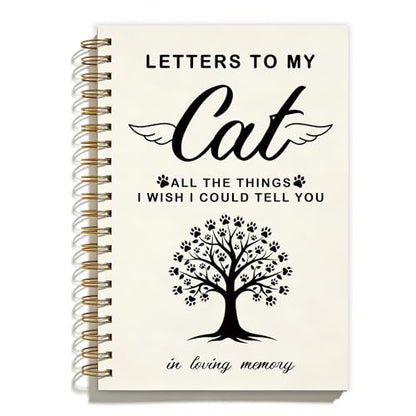 FTKBGHY Loss of Cat Sympathy Gift Grief Journal Notebook, Memorial Notebooks Gifts for Loss of Cats, Pet Remembrance Bereavement Gift, Letters to My Cat Journal, 5.5x8.3 Inch - color: Colour-13
