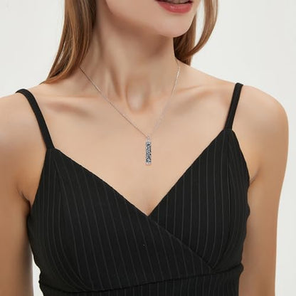 Flower Cute Animal Sterling Silver Pendant Urn Ashes Necklace for Women BF0709 - color: C *A Butterfly