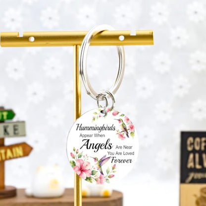 Hummingbird Keychain Grief Gifts for Women Hummingbird Gifts | Condolences Gift Basket for Loss Bereavement Sympathy Gifts for Loss of Loved One Mother Son Husband Daughter Friends