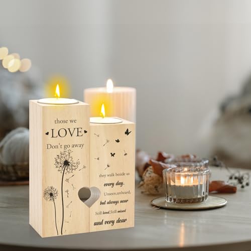 Sympathy Gifts for Loss of Loved One - Sympathy Candle Holder Candlestick Memorial Bereavement in Memory of Condolences Remembrance Gifts for Loss of Mom Dad Mother Father