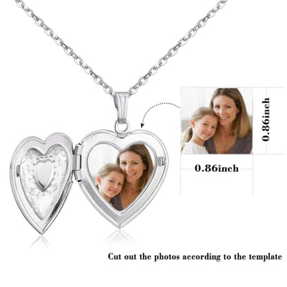 Locket Necklace That Holds Pictures Birthstone Lockets for Women Photo Locket - style: May-birthstone