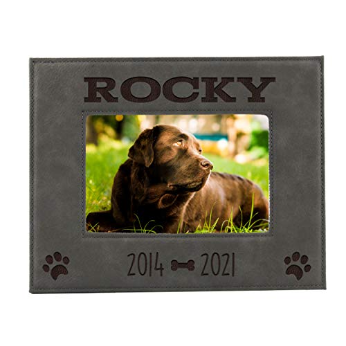 My Personal Memories Custom Personalized Dog Loss Memorial Pet Remembrance Picture Frame (Gray) - color: Gray
