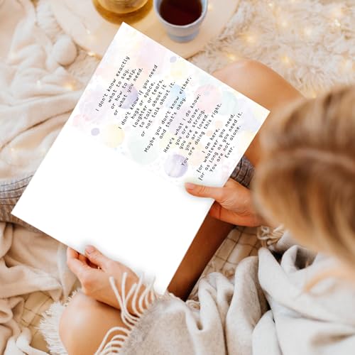 ICOOLYI Thinking of You Card, Encouragement Card for Someone Special | Get Well Soon Card with Envelope, Support Card for Husband Wife Friend Family During Difficult Times - color: WY-278