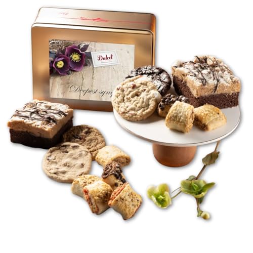 Dulcet Gift Baskets Sympathy Gifts For Loss of Loved One Bereavement Gift Basket for Loss of Parent - Sympathy Gift Basket for Adults Who Have Lost a Loved One - Cake and Cookies Assortment - Gourmet Baked Goods - color: Sympathy