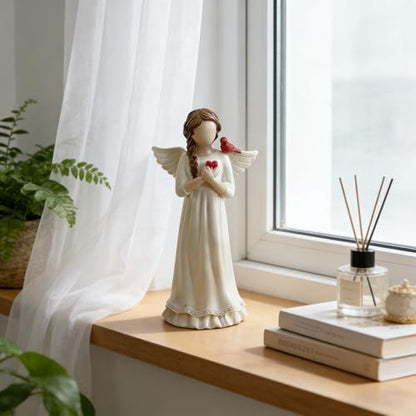 Guardian Angel Figurine, Resin Angel Statue Home Decor Ornament (Guardian Angel)