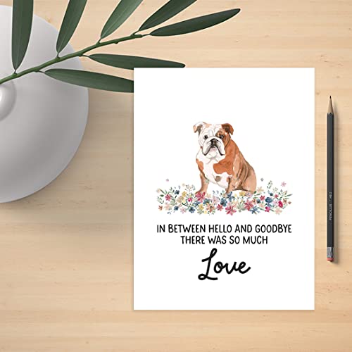 Andaz Press Jumbo Pet Sympathy Card with Envelope, Sorry For Your Loss, English Bulldog, Loss Of Pets Dog Grief Bereavement Card with Big Blank Space to Send to Friends, Family, 8.5" x 11", 1-Pack - color: English Bulldog
