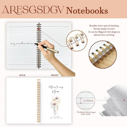 ARESGSDGV-Notebook-492 - color: Letters to mom Floral