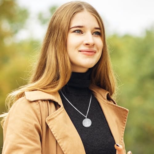 Picture Locket Necklace for Women Men Rose 14K Real Gold 925 Sterling Silver Jewelry Heart Locket Necklace that Holds Pictures Tree of Life Viking Wolf Celtic Knot St Christopher St Michael Pendant - color: I2-9-Celtic Locket-1