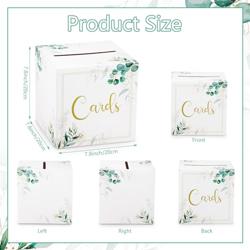 Hxezoc Wedding Card Box Party Favors Post Box Cardboard Receiving Money Box Holder for Wedding Reception, Baby Shower Table Centerpiece Decorations Supplies - style: Wedding