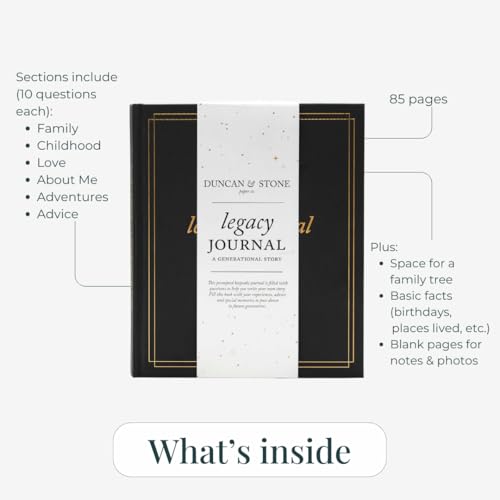 Duncan & Stone Legacy Journal for Grandparents, Memory Book, Ivory - style: Legacy Ivory