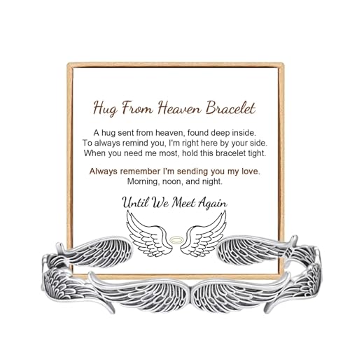 Hug from Heaven Morse Code Bracelet - Until We Meet Again, Black Hematite Beads for Men and Women - color: A