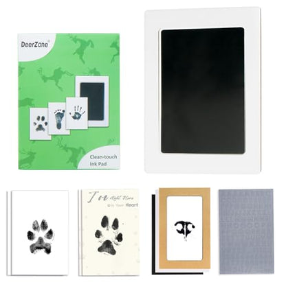 DeerZone Inkless Paw Print Kit,Dog Paw Print Kit,Dog Nose Print Kit - color: Black, size: Medium-Large 1 Pack