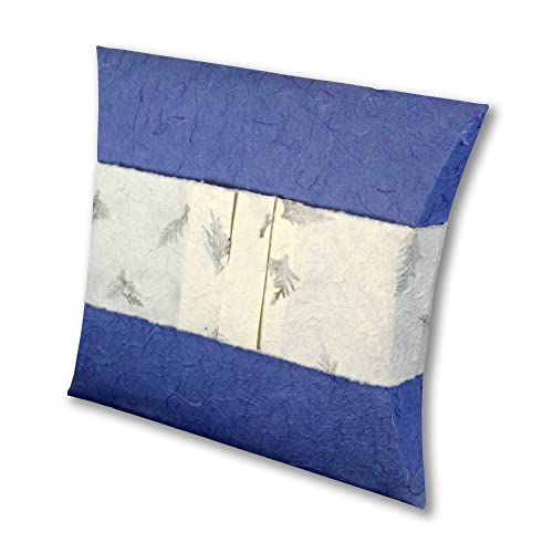 Journey Earthurn, Aqua Blue Mini 60 cu. Inch - Handcrafted from Sustainable, Biodegradable Paper for Water or Earth Burial.