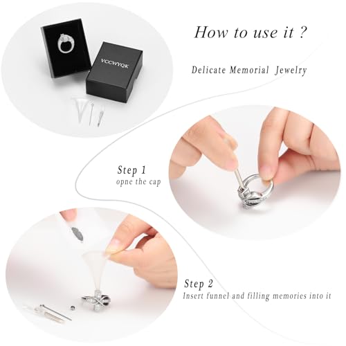 Diamond Cross Urn Ring for Ashes for Women Men for Hold Ash - size: Customize