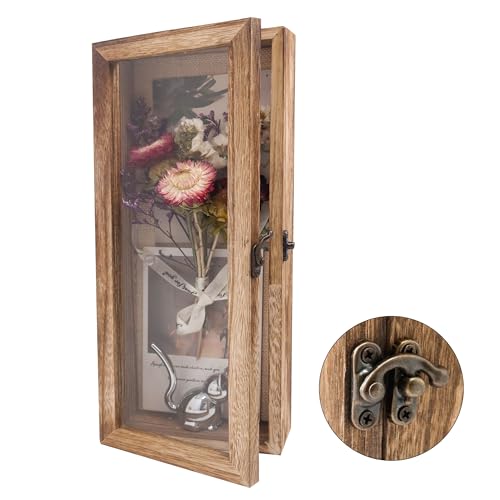 5x12.5 Shadow Box Frame in Carbonized Color with Linen Back - color: Wood, size: 5*12.5