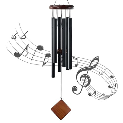 Wind Chime for Outside-36 inches Memorial Wind Chimes for Loss of Loved One Mother Father Baby Brother Friends, Best Sympathy Gift Wind Chimes Outdoor, Send Love and Strength - size: 36" BK