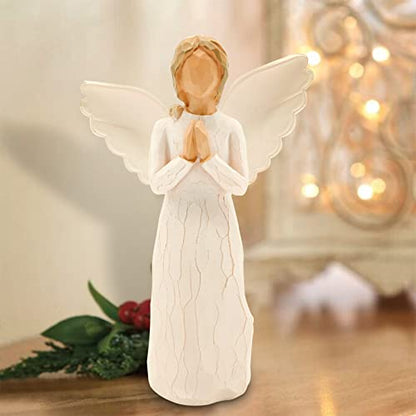 Guardian Angel Figurine, Graduation Memorial Gifts for Her, Best Friend Birthday Gifts for Women, Angel Gift to Express Friendship Sympathy Gratitude Bereavement, Hand-Painted Sculpted Figure