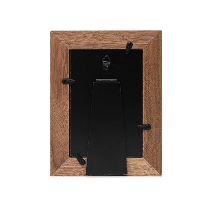 Isaac Jacobs 4x6 Black Wood Sentiments Cat Meow Picture Frame, Vertical | Vertical Keepsake Photo Frame with Easel and a Hanging Tabs for Tabletop, Desktop & Wall Display, (Brown, 4x6) - color: Brown, size: 4x6 Vertical