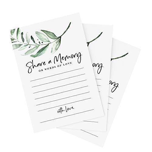 Bliss Collections Share a Memory Cards Rustic Greenery, Cards for Weddings - style: Rustic Greenery