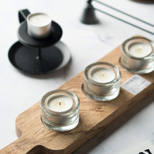 HomeLights Unscented White Tealight Candles -300 Packs, 6 to 7 Hour Burn Time Smokeless, Mini Votive Paraffin Candles with Cotton Wicks for Shabbat, Weddings, Christmas - size: 300-Pack
