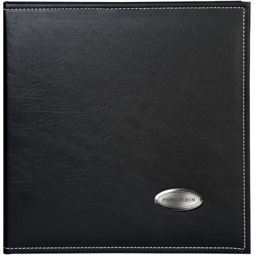 Zoview Self-Adhesive Photo Album, Dust-free, glue free and waterproof Scrapbook Album, Family album, Leather Cover, Hand Made DIY Albums Holds 3x5, 4x6, 5x7, 6x8,8x10 photos - color: Black, size: Large