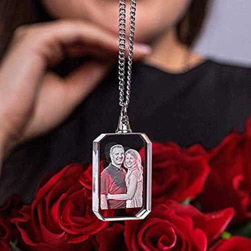 ArtPix Custom Photo Necklace - Personalized Picture Pendant, Birthday Gift - style: Small