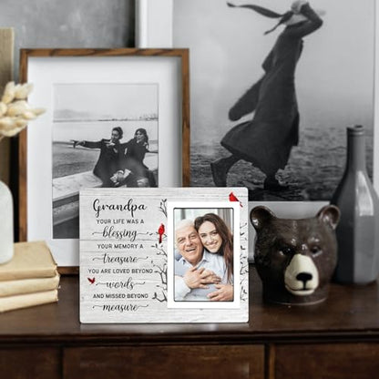 SteadStyle Grandpa Memorial Gifts, Memorial Picture Frame 10x8 In - style: Grandpa