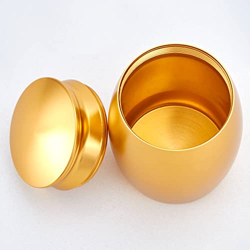 2.67 Inches Small Urns for Pet Ashes,Small Dog Urns for Ashes - color: Gold
