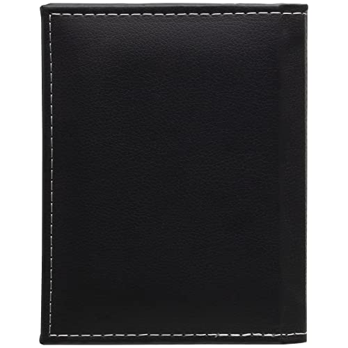 Neil Enterprises Inc. 4x6 Black Photo Album with White Stitching - Holds 24 Photos