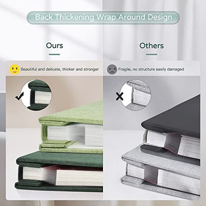 Popotop Large Photo Album Self Adhesive 4x6 5x7 8x10 Scrapbook Album DIY Picture Book,Gifts for Mom,Family Baby and Wedding,with Metal Pen and Plastic Board - color: Dark green, size: 11.5"x10.6"40pages