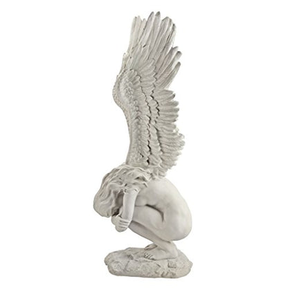 Design Toscano KY30700 Extended Grace Angel Garden Statue, 24 Inch, Antique Stone - style: GRAND REMEMBRANCE &REDEMPTION