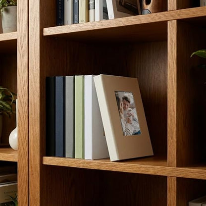 Small 4x6 Photo Album 24 Pockets Linen Cover Black 6 Pack - color: Black, size: 24 Pockets 6 Pack