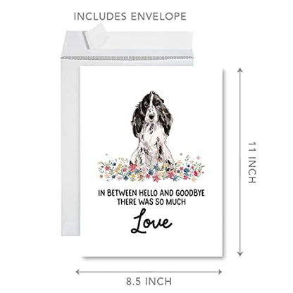 Andaz Press Jumbo Pet Sympathy Card with Envelope, Sorry For Your Loss Card, Cocker Spaniel, Loss Of Pets Dog Grief Bereavement Card with Big Blank Space to Send to Friends, Family, 8.5" x 11", 1-Pack - color: Cocker Spaniel