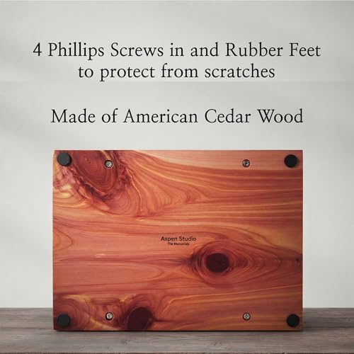 AspenStudio Cedar Wooden Urn for Cremation Ashes Handcrafted Cedar Wooden Urn for Adult Human Ashes by Aspen Studio